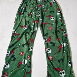 Nightmare Before Christmas Pajama Pants Sleep Green Jack Skellington S-M